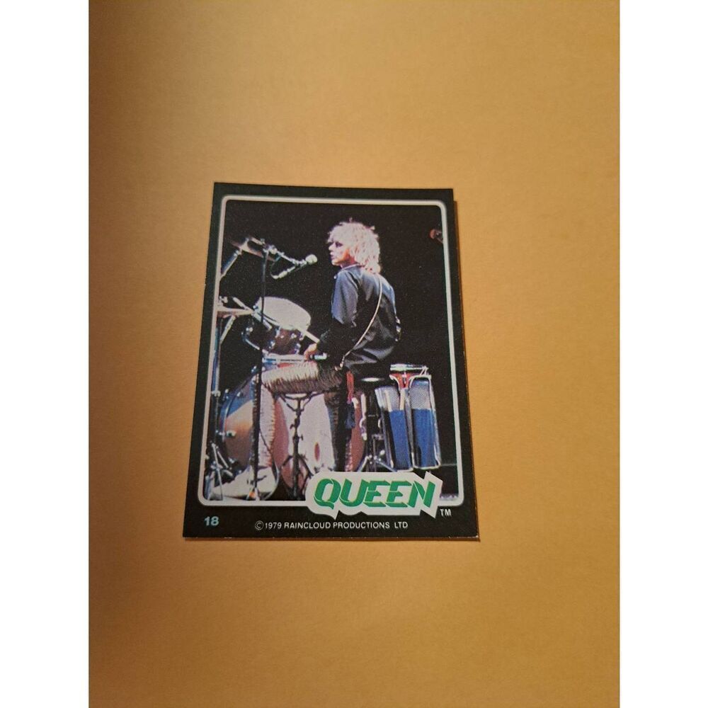 Vintage 1979 Rain Cloud Productions Queen Trading Card #18 Rock Band Memorabilia